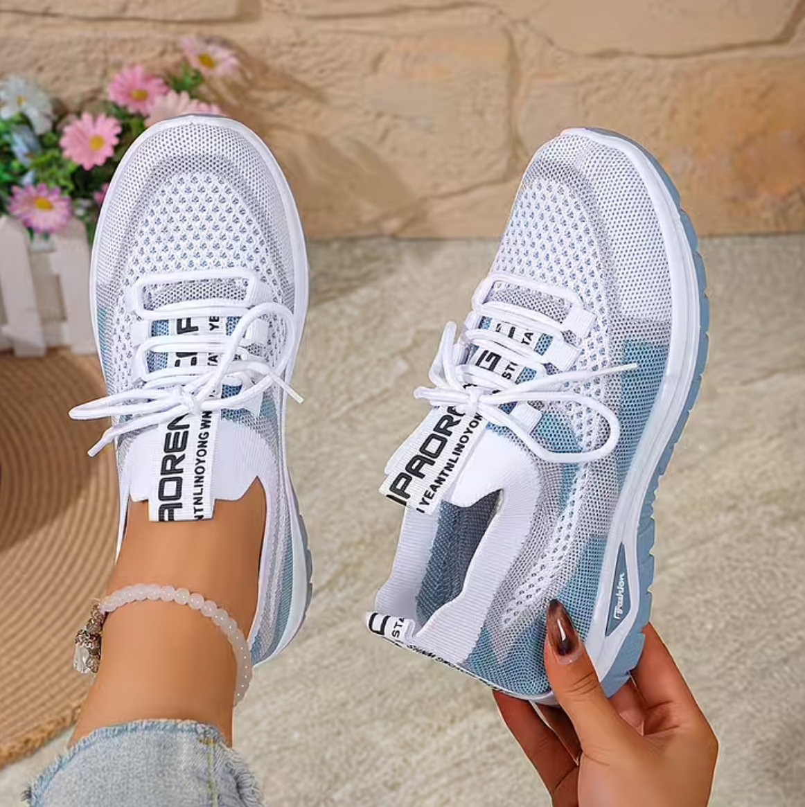 Cushioned Walking Sneakers
