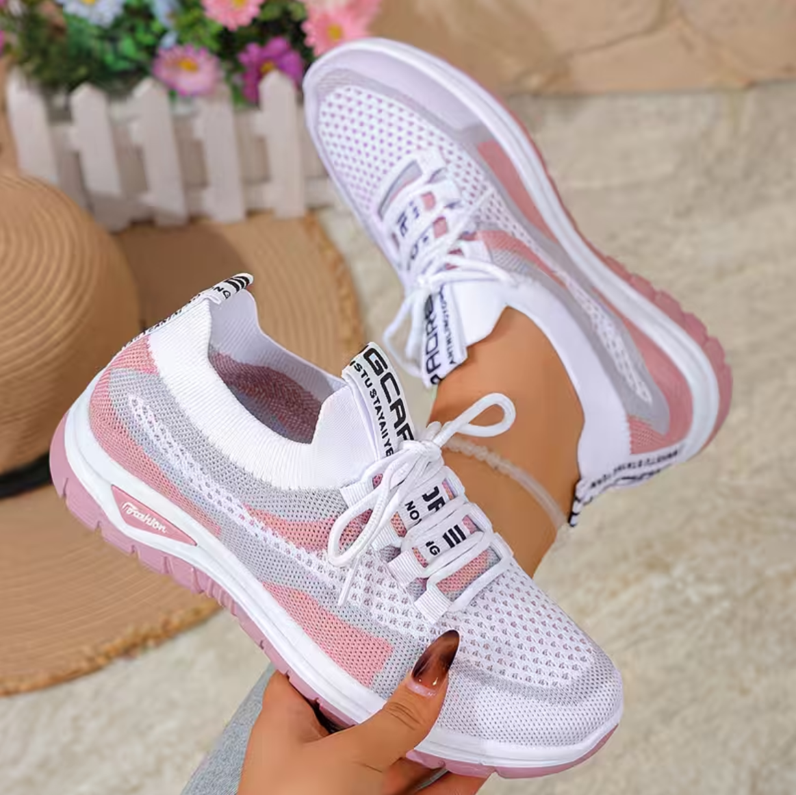Cushioned Walking Sneakers