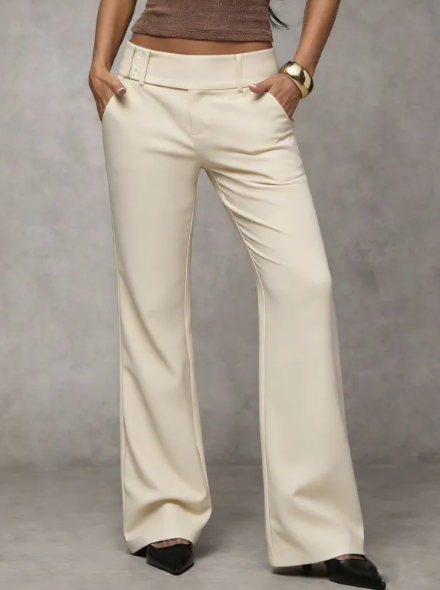 Tailored Flared Suit Trousers