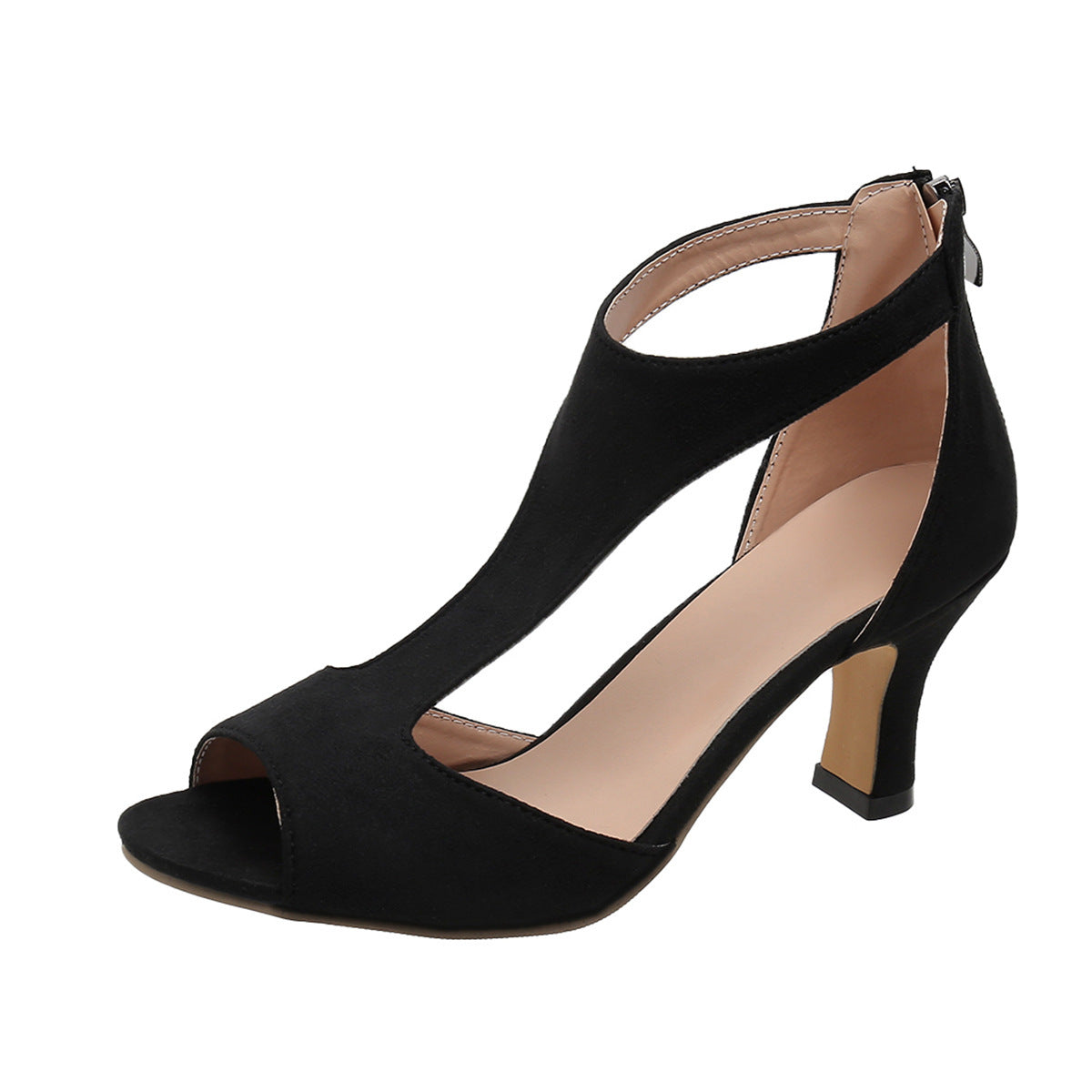 Cushioned Block-Heel Pumps