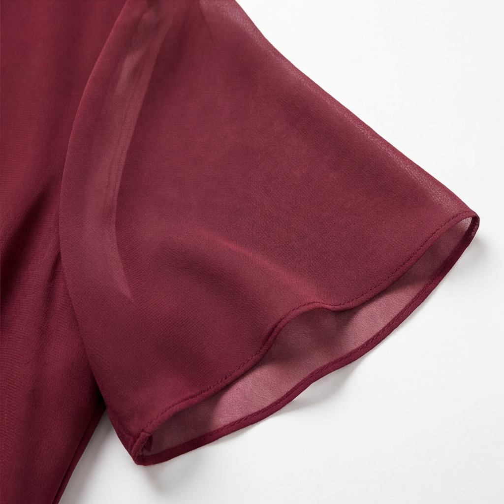 Gathered Twist-Waist Dress
