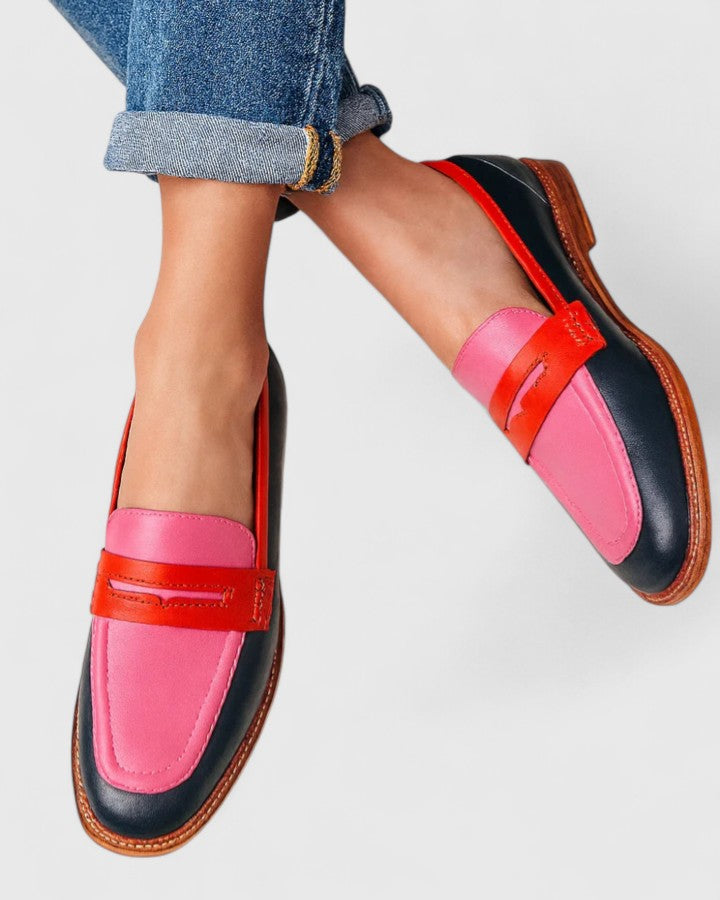 Refined Ankle-Strap Heeled Loafers