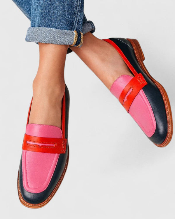 Refined Ankle-Strap Heeled Loafers