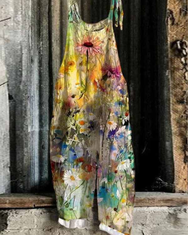 Vintage Floral Jumpsuit