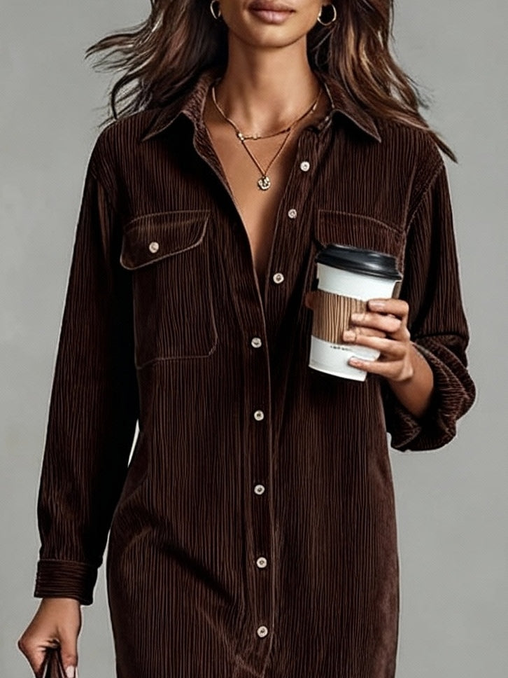 Corduroy Midi Dress