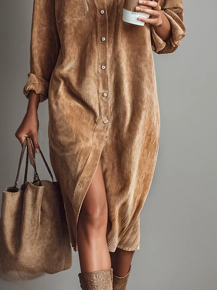 Corduroy Midi Dress