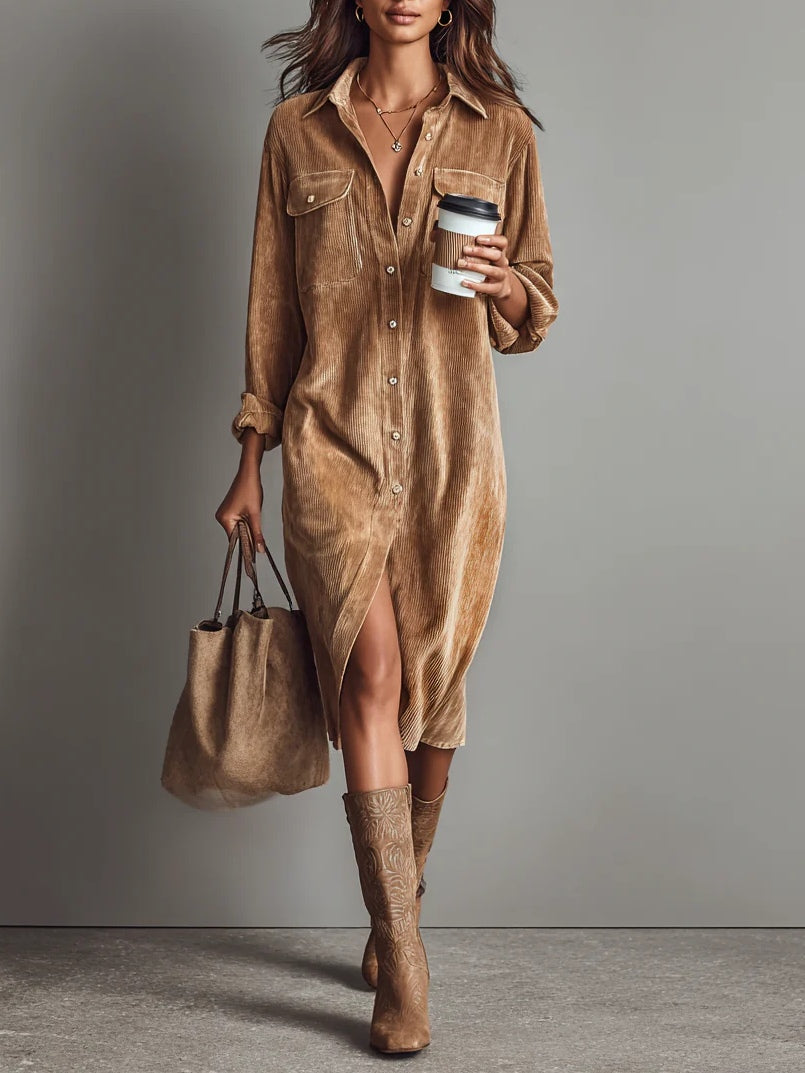 Corduroy Midi Dress