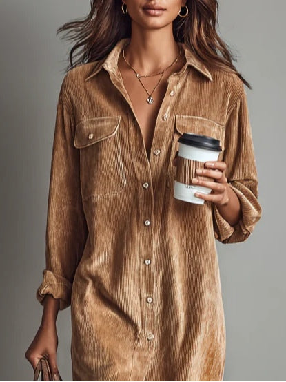 Corduroy Midi Dress