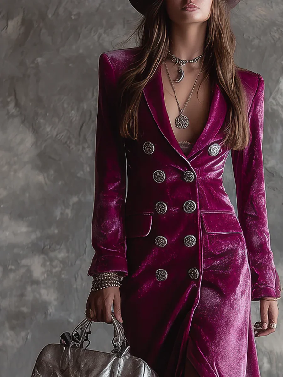 Velvet Blazer Dress