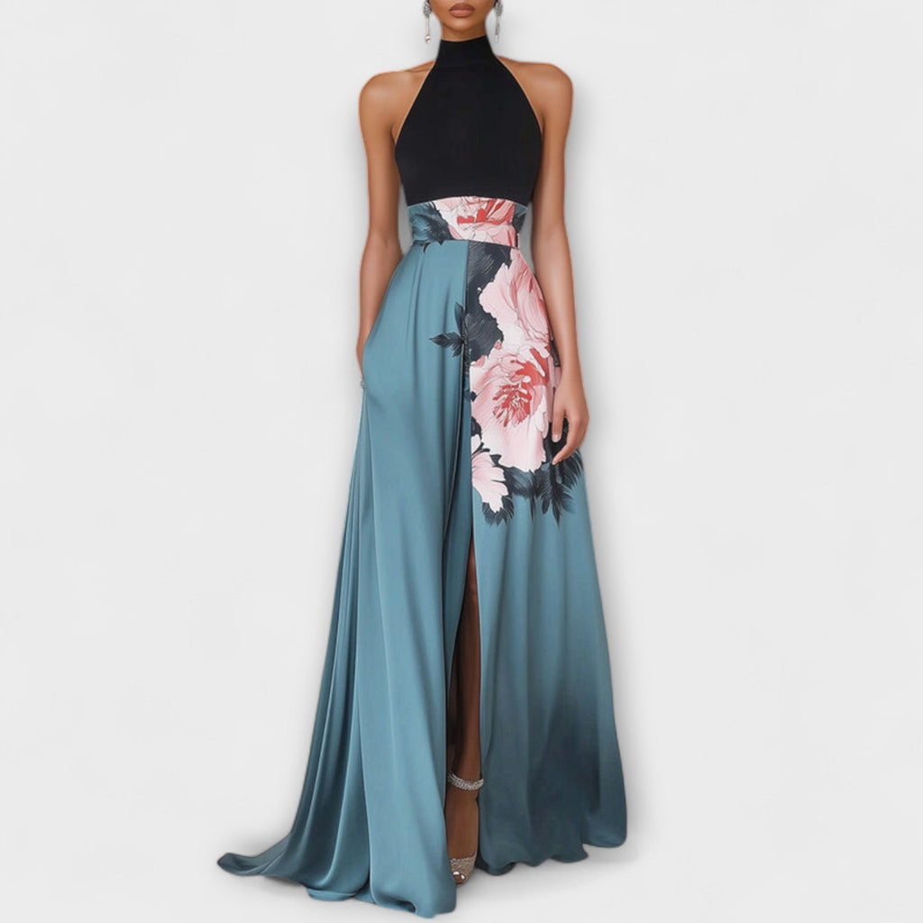 Floral A-Line Maxi Dress