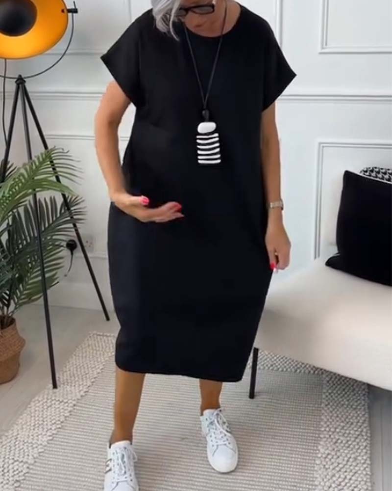 Soft-Touch Midi Dress