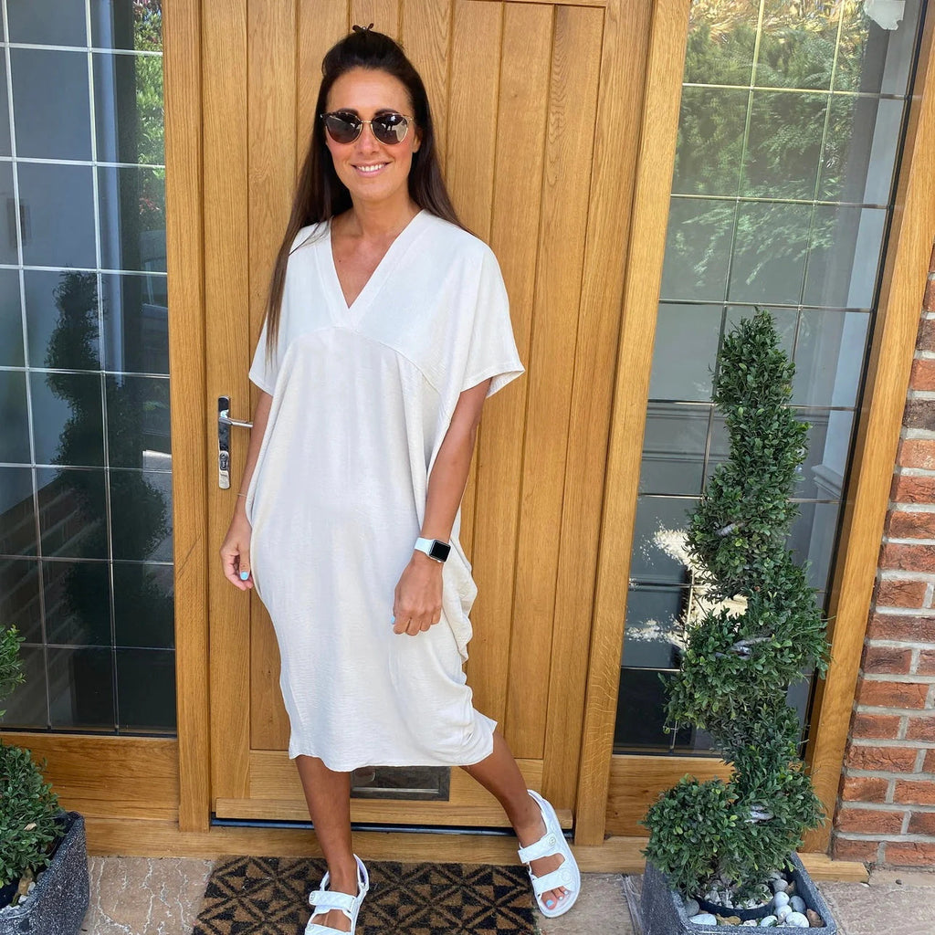 Loose V-Neck Dress