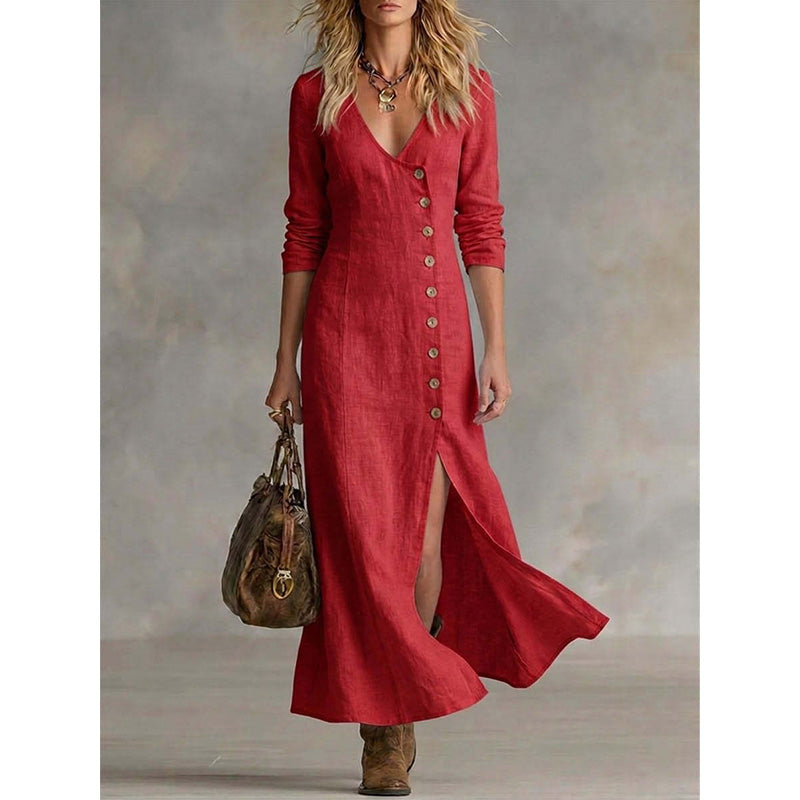 Vintage Midi Shirt Dress