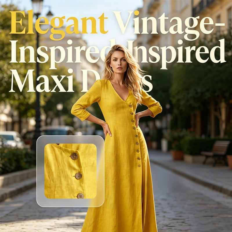 Vintage Midi Shirt Dress