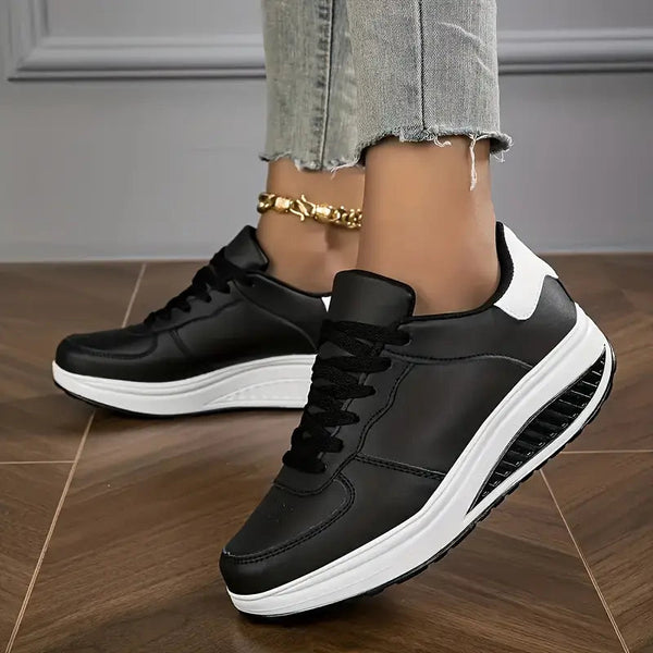 Platform Lace-Up Sneakers