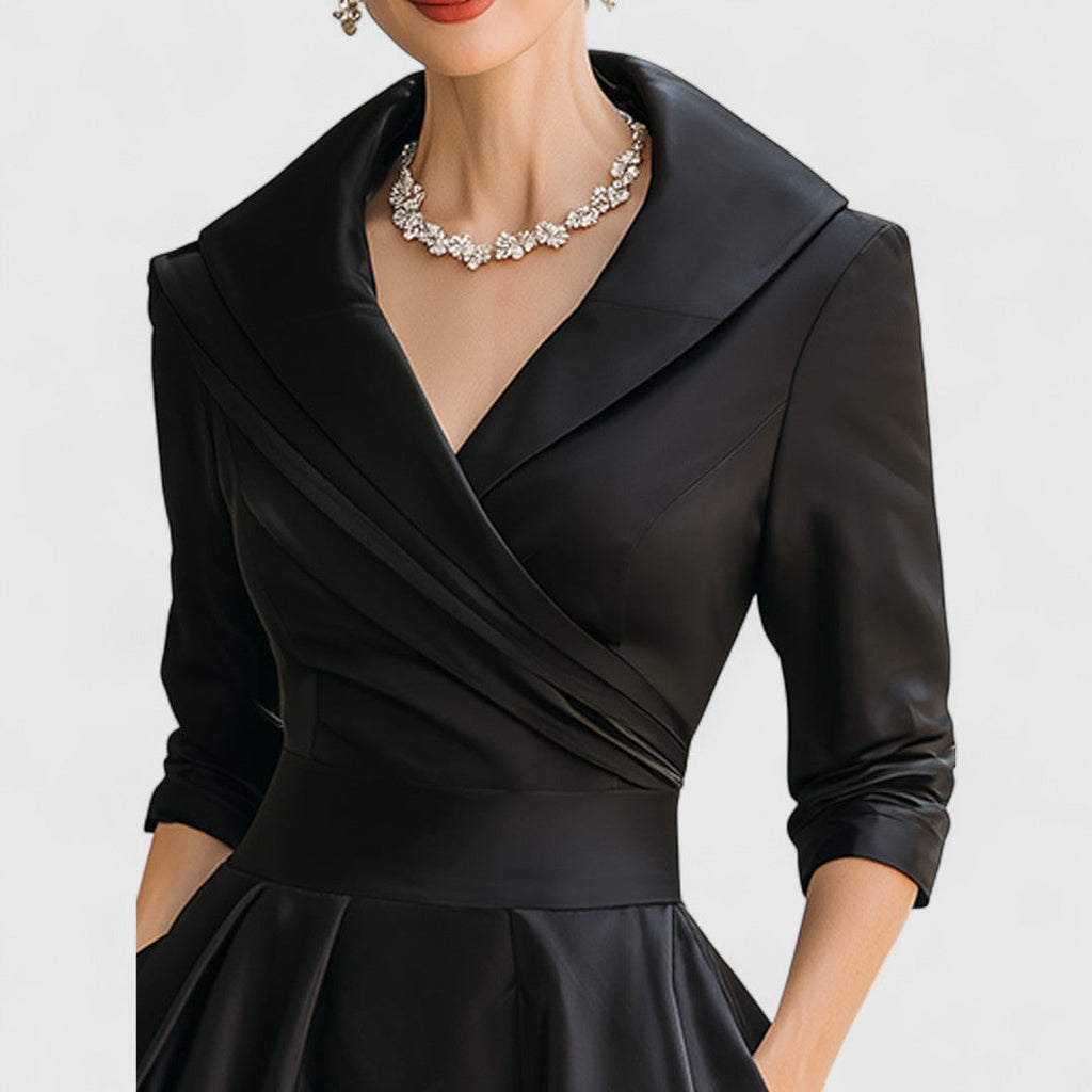 V-Neck Midi Dress