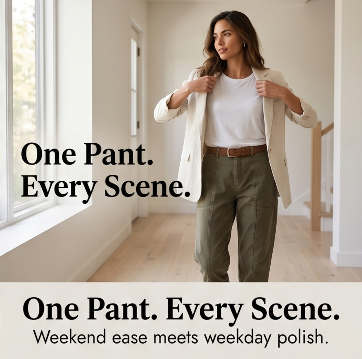 Tailored Utility Pants for Work and Weekend