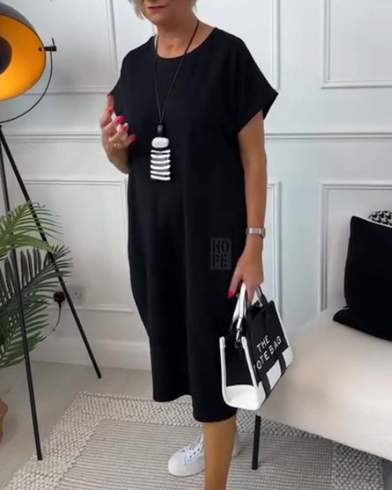 Soft-Touch Midi Dress