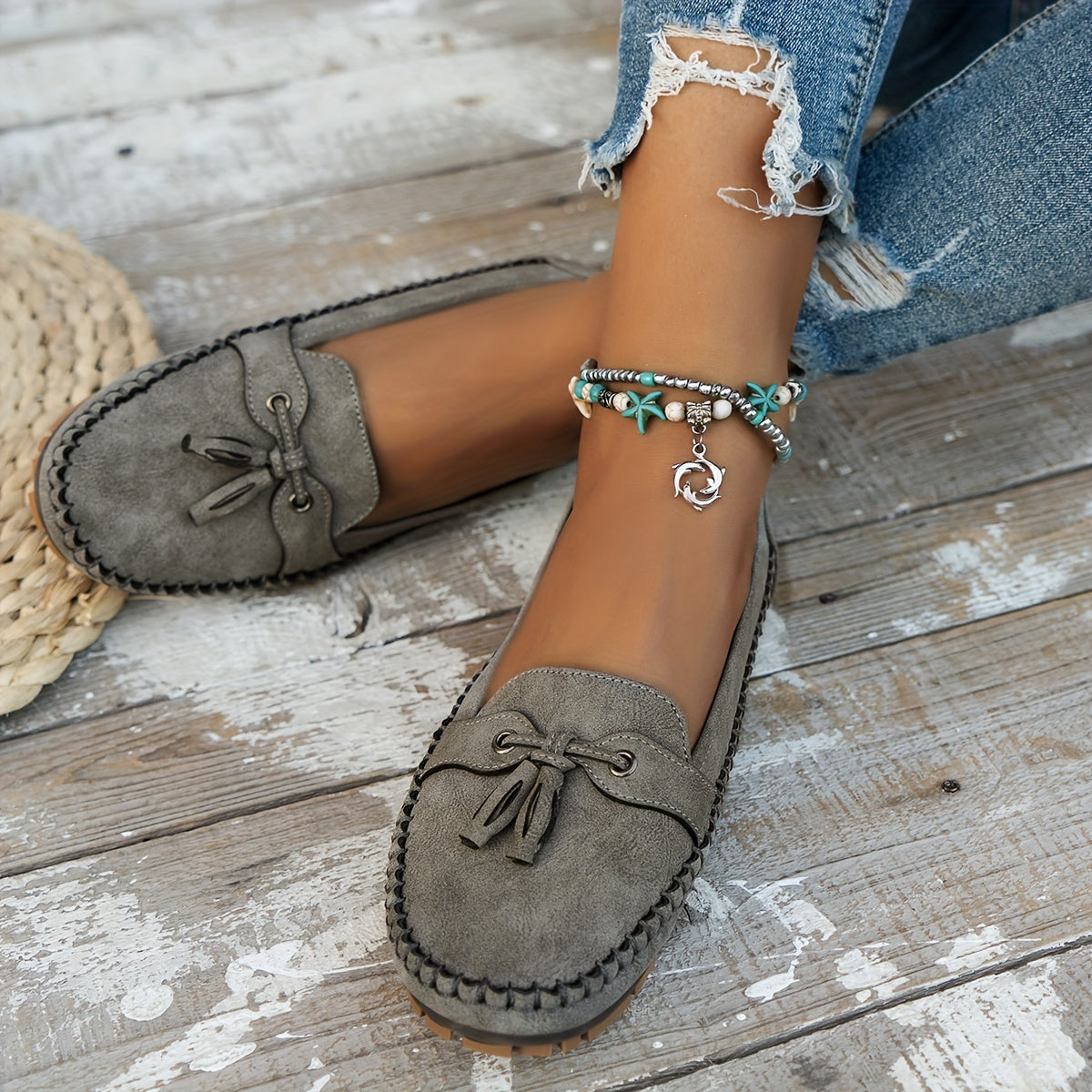 Cushioned Tassel Loafers