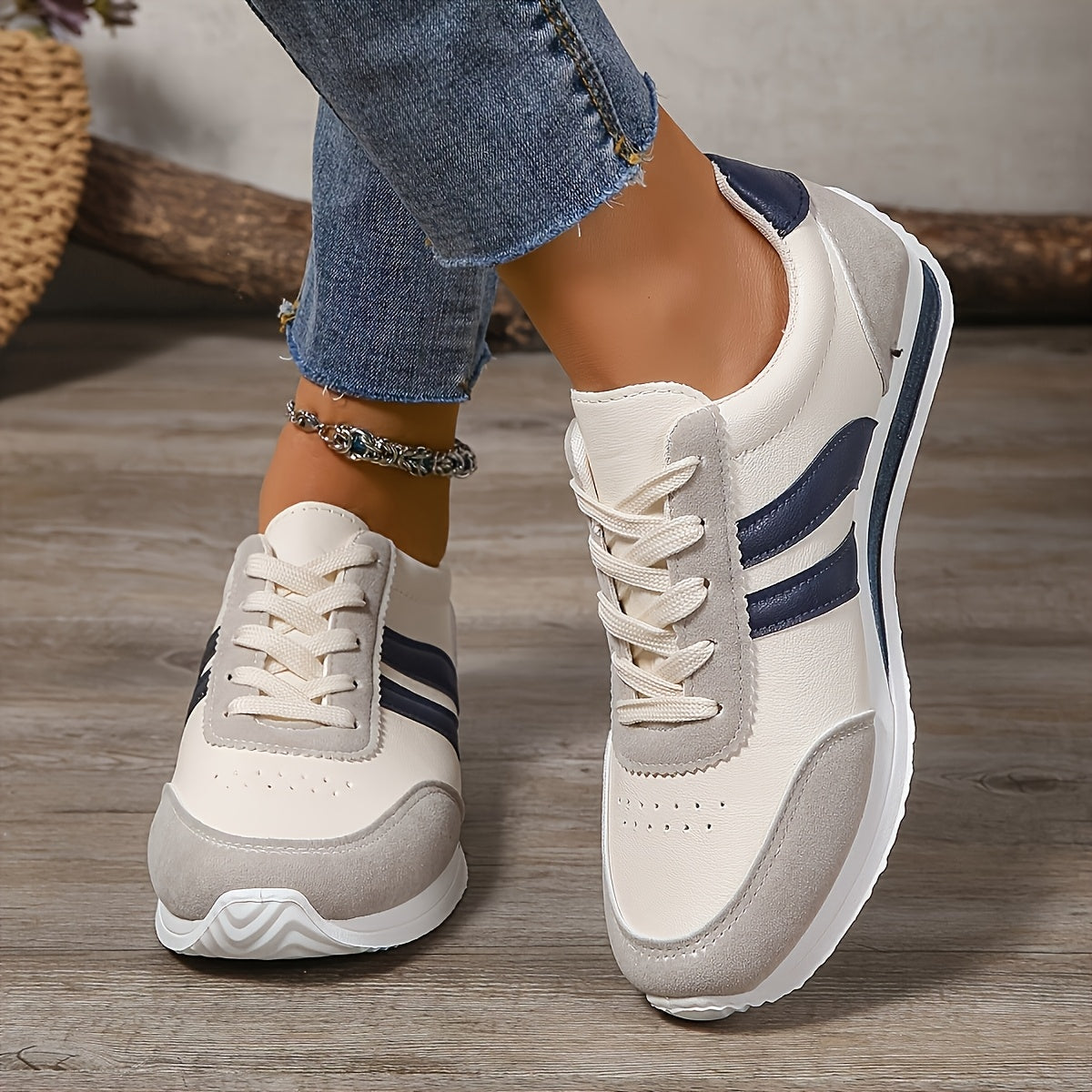 Lace-Up Casual Sneakers