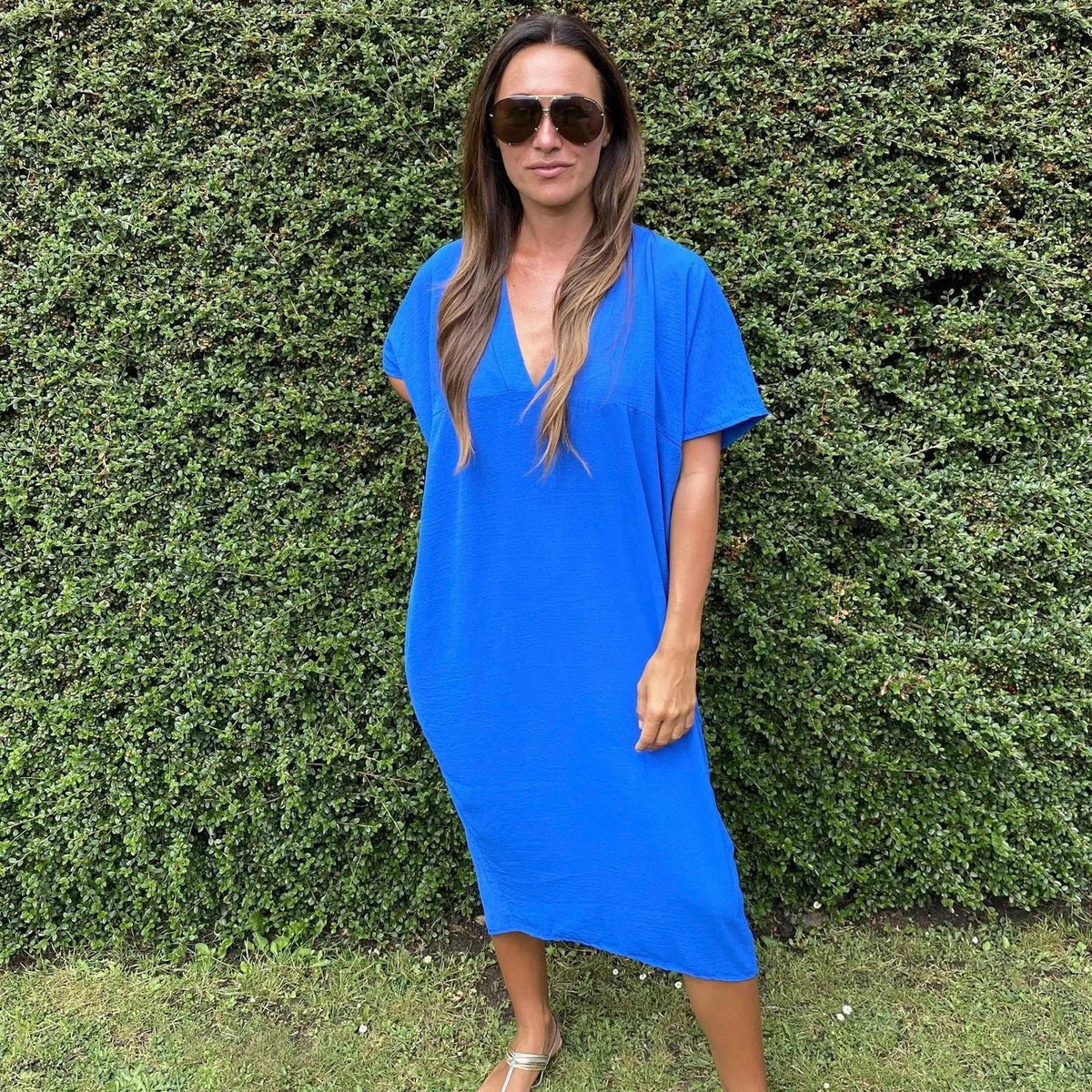 Loose V-Neck Dress
