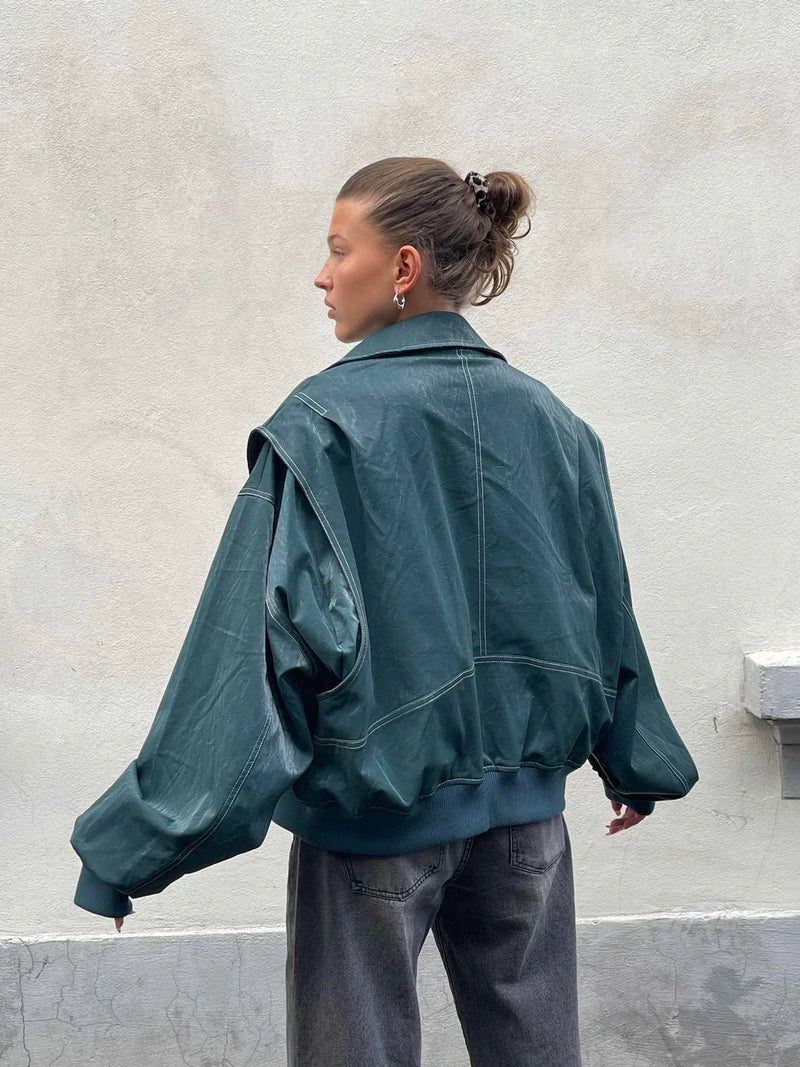 OVERSIZED COLORBLOCK WINDBREAKER JACKET