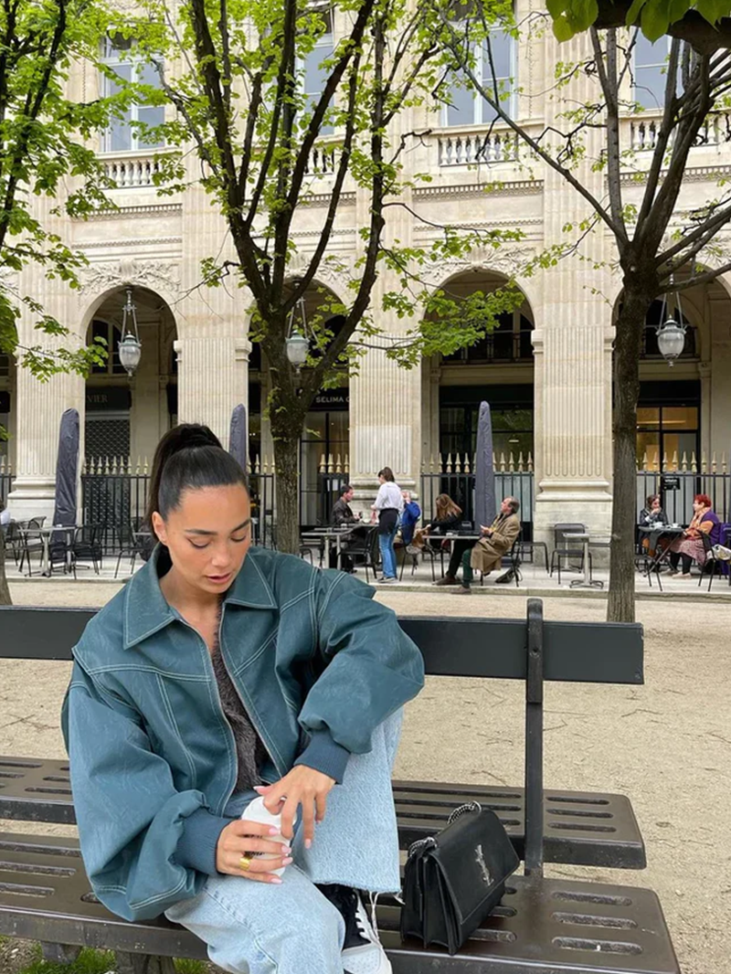 OVERSIZED COLORBLOCK WINDBREAKER JACKET