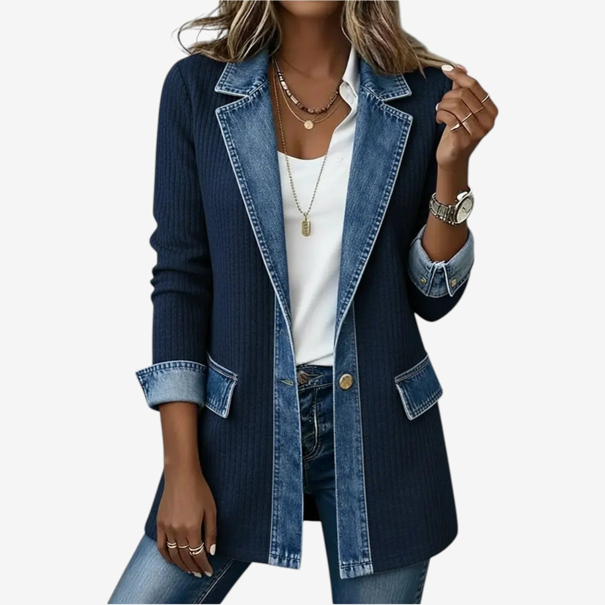 Soft-Touch Layered Jacket
