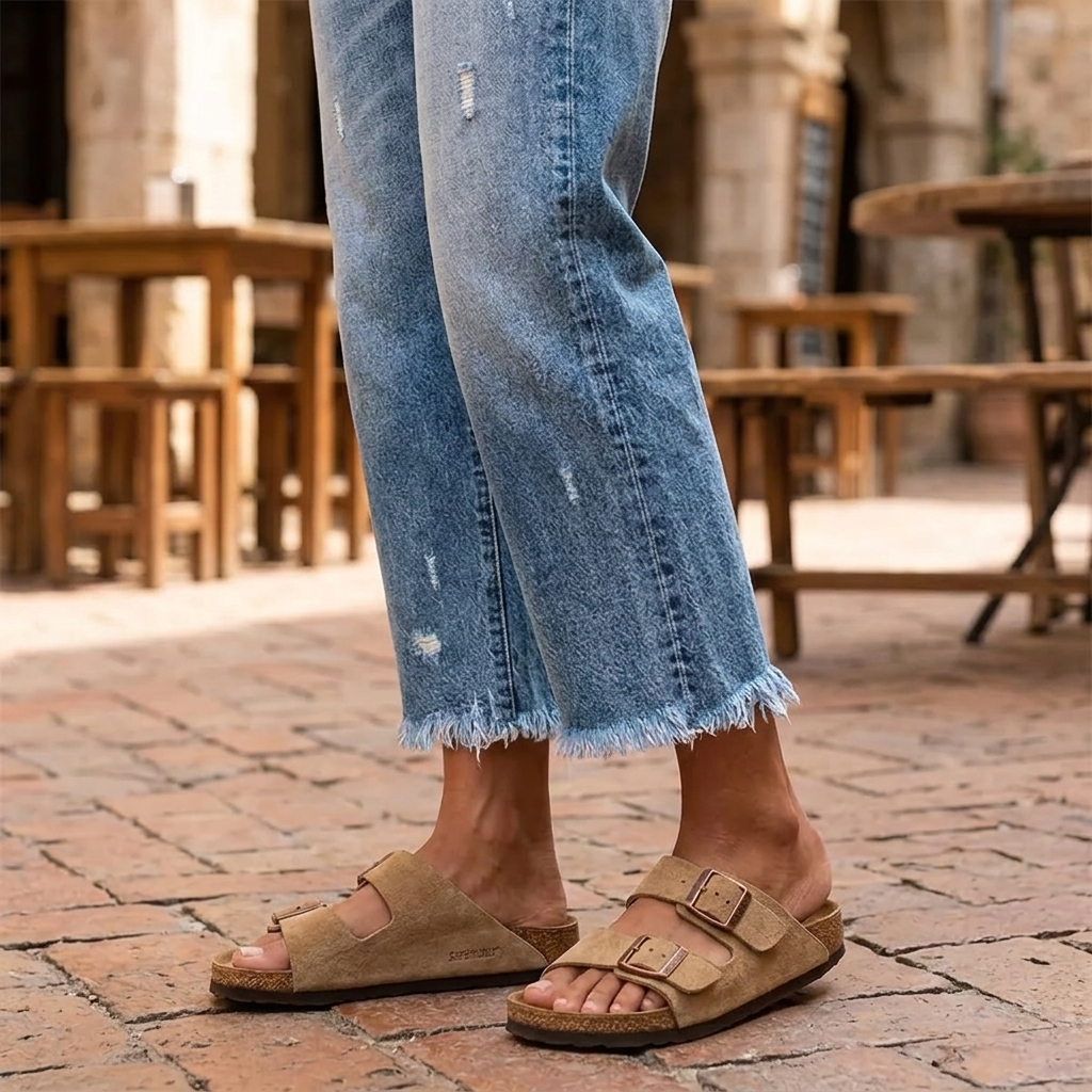Retro Fringed Cropped Straight Leg Jeans