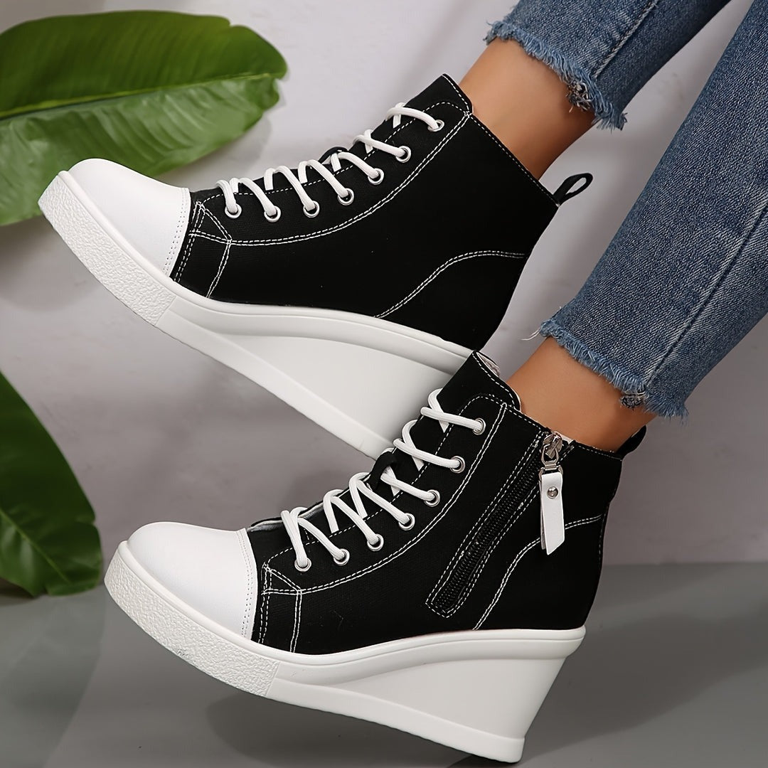Sculpted Wedge Sneakers