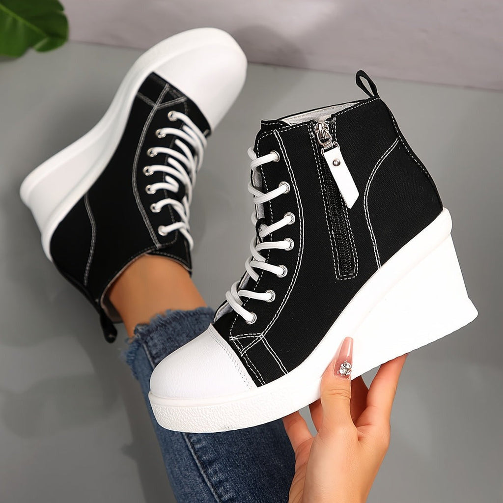 Sculpted Wedge Sneakers