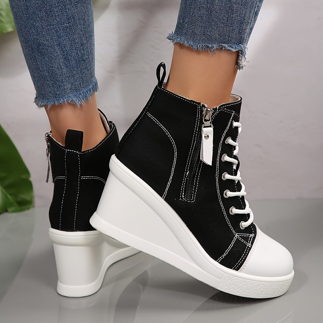 Sculpted Wedge Sneakers