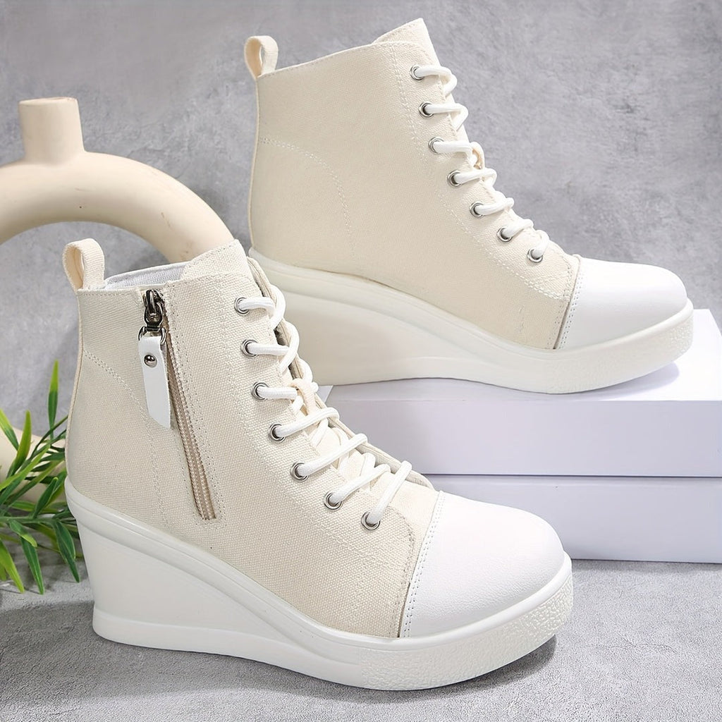Sculpted Wedge Sneakers