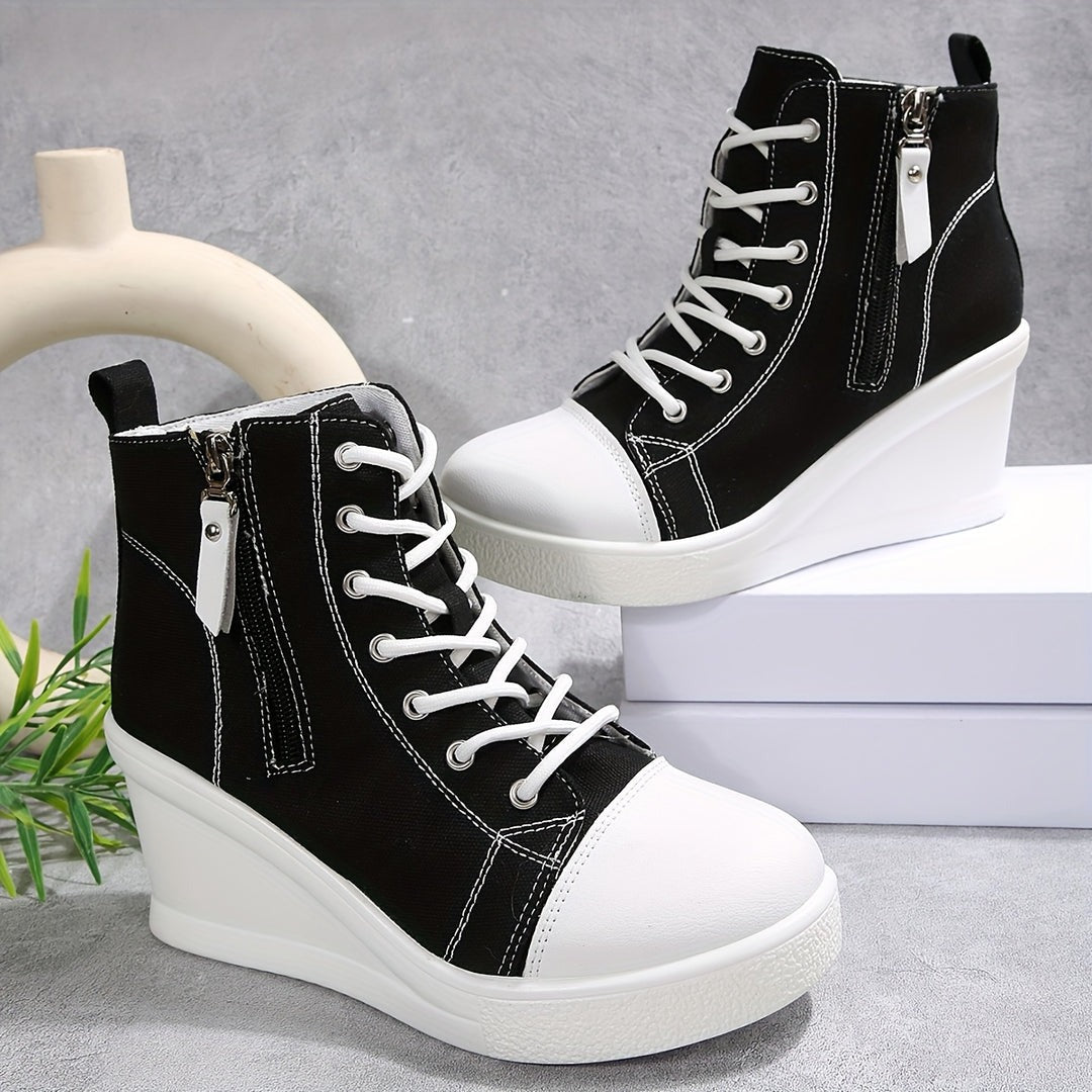 Sculpted Wedge Sneakers