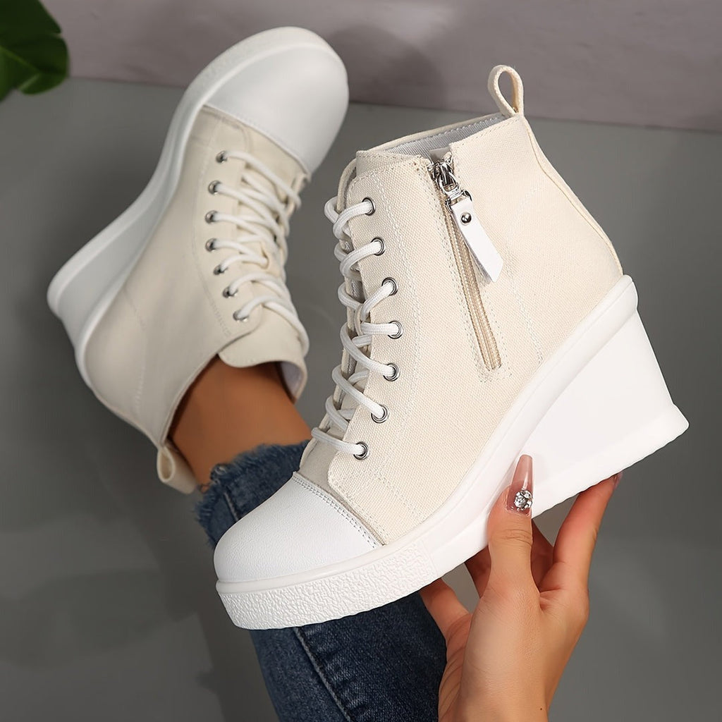 Sculpted Wedge Sneakers