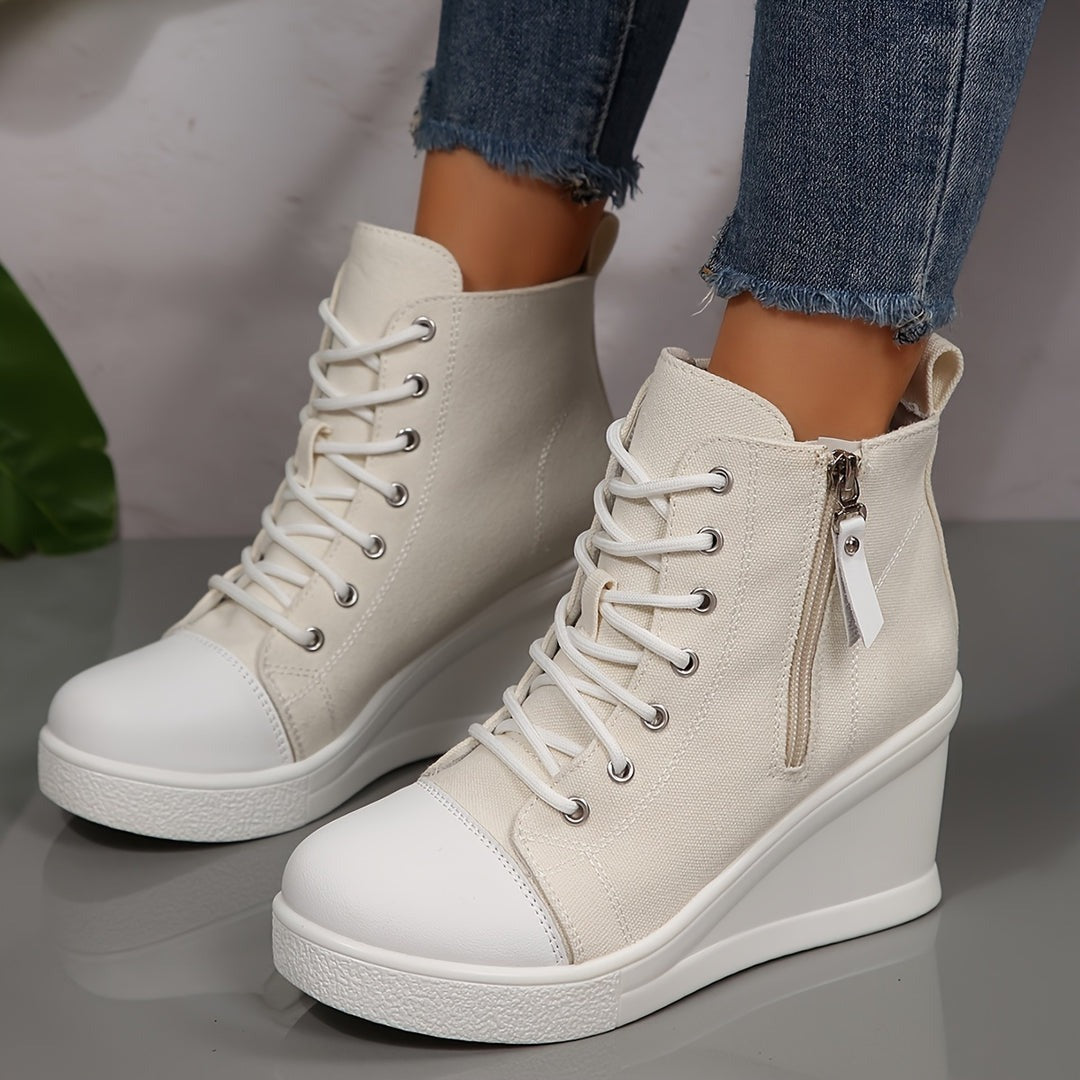 Sculpted Wedge Sneakers