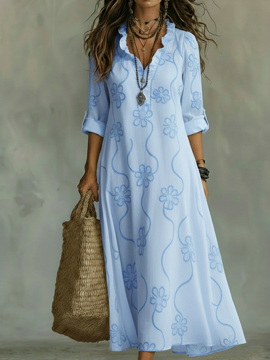 Floral Trapeze Dress