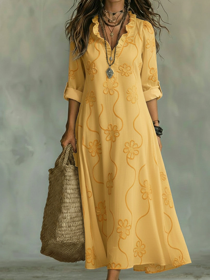 Floral Trapeze Dress