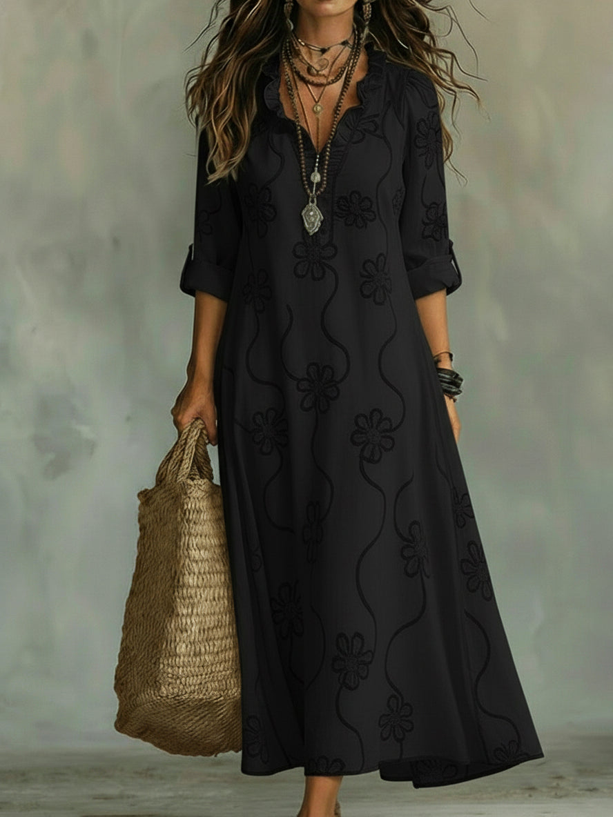 Floral Trapeze Dress