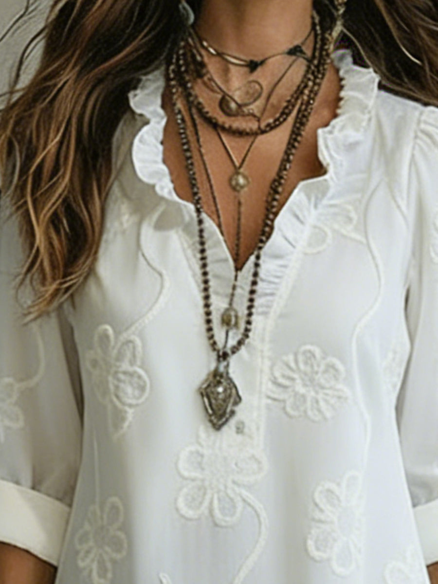 Floral Trapeze Dress