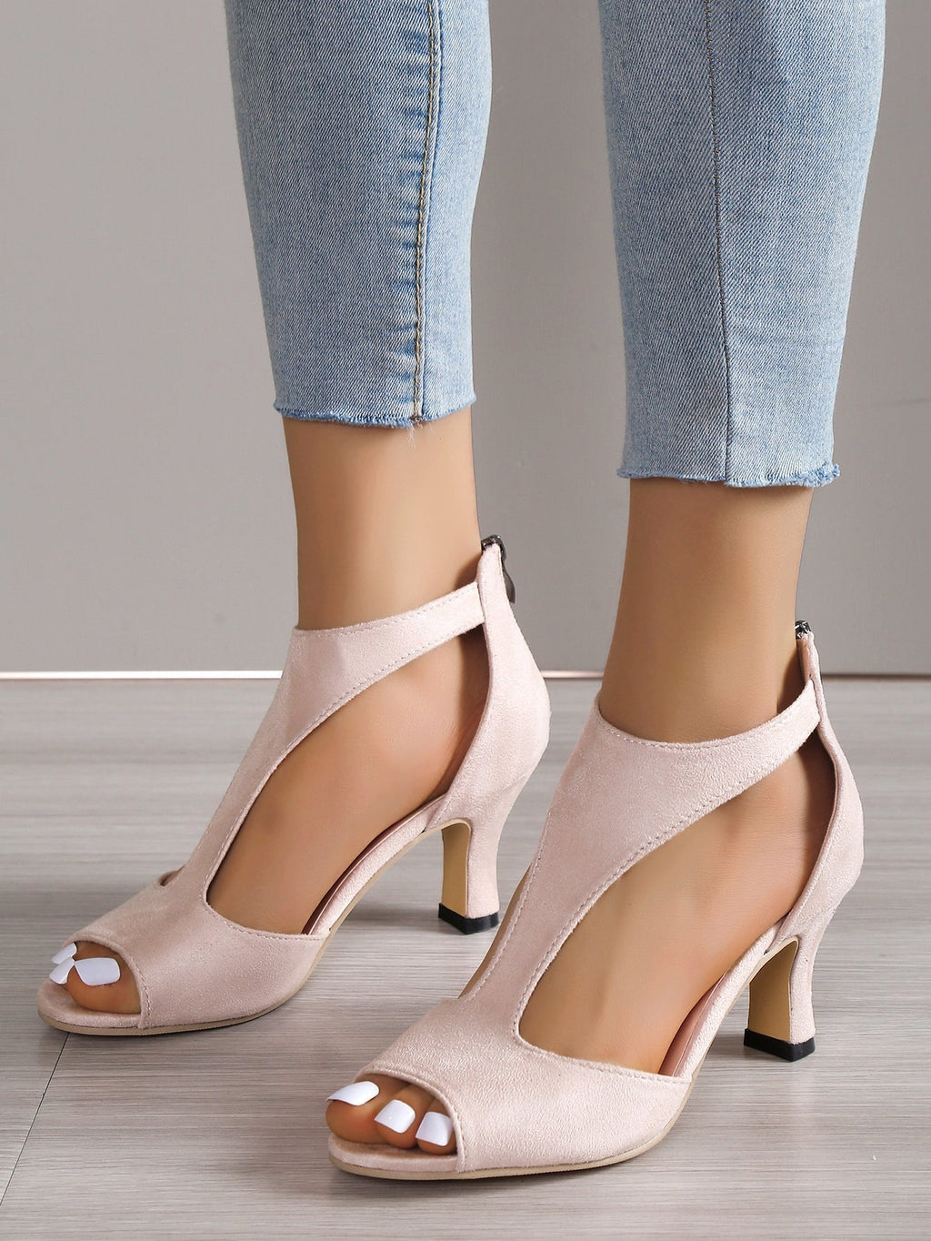 Cushioned Block-Heel Pumps