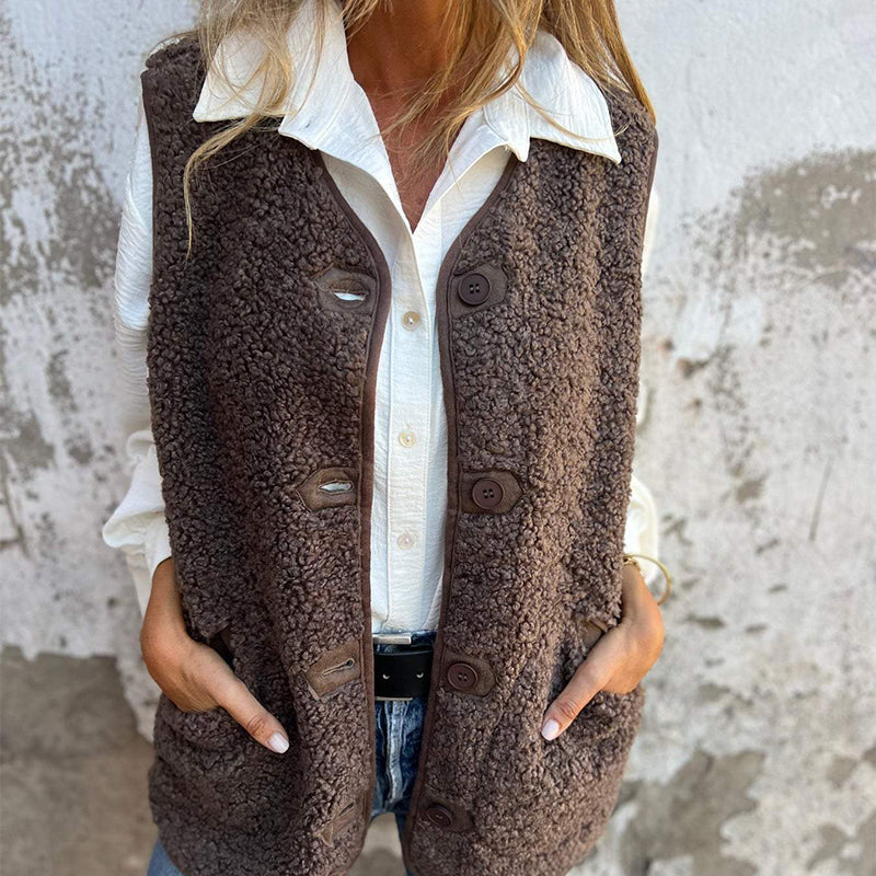 Warm Buttoned Vest