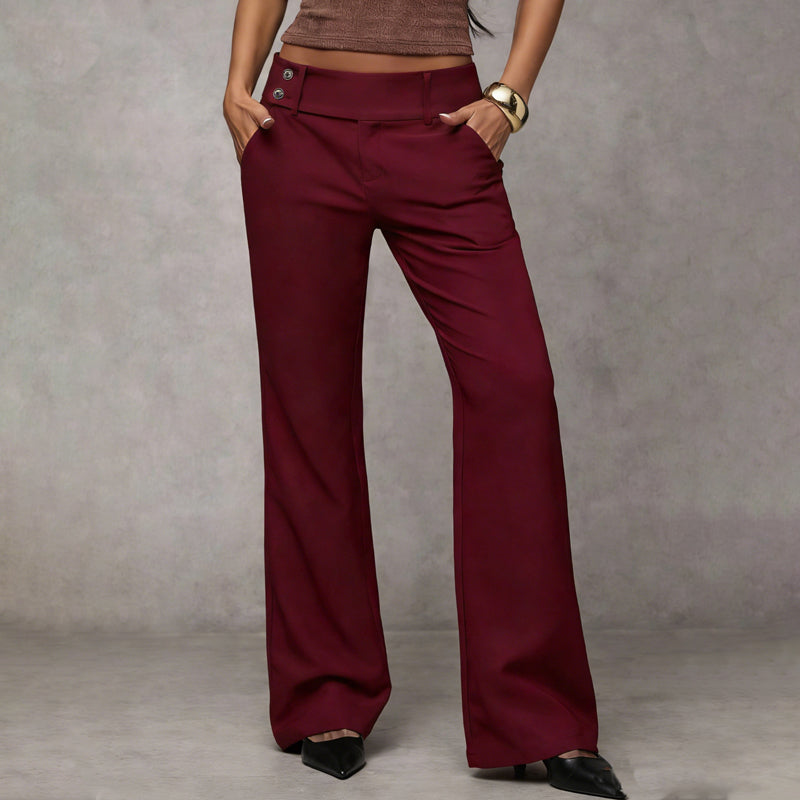 Tailored Flared Suit Trousers