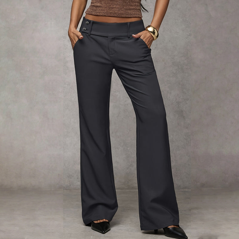 Tailored Flared Suit Trousers