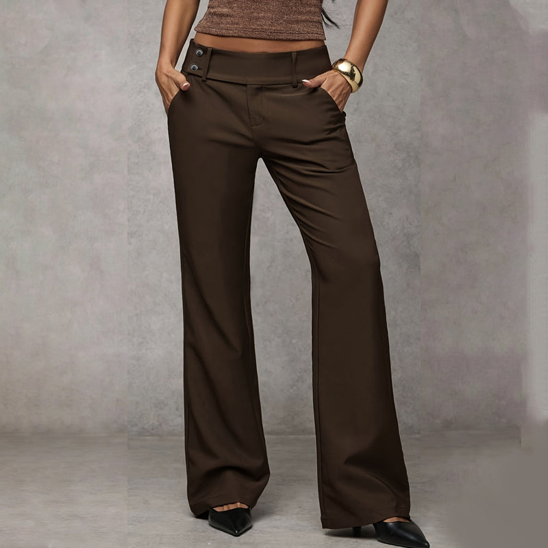 Tailored Flared Suit Trousers