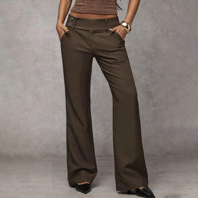 Tailored Flared Suit Trousers
