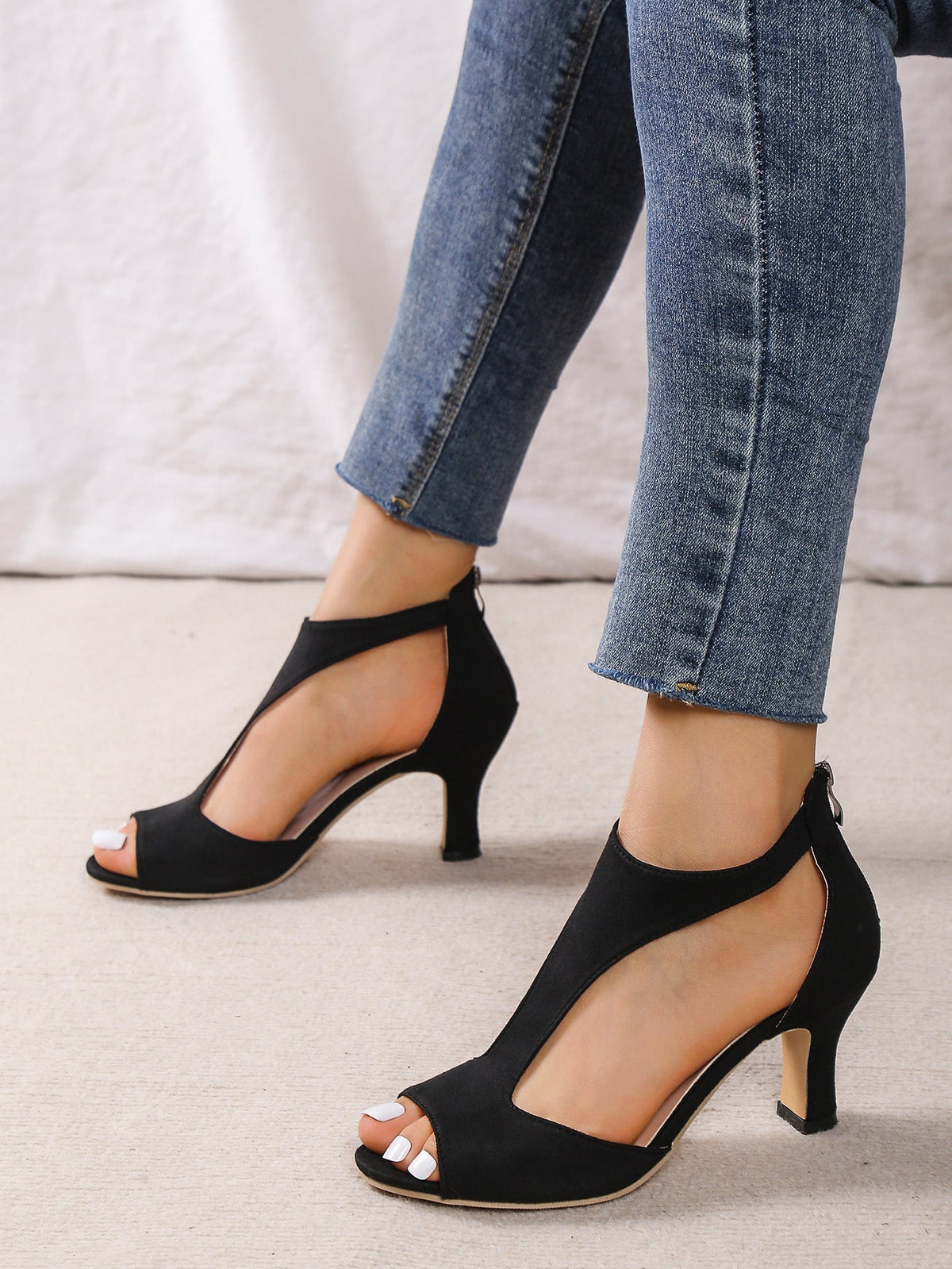 Cushioned Block-Heel Pumps
